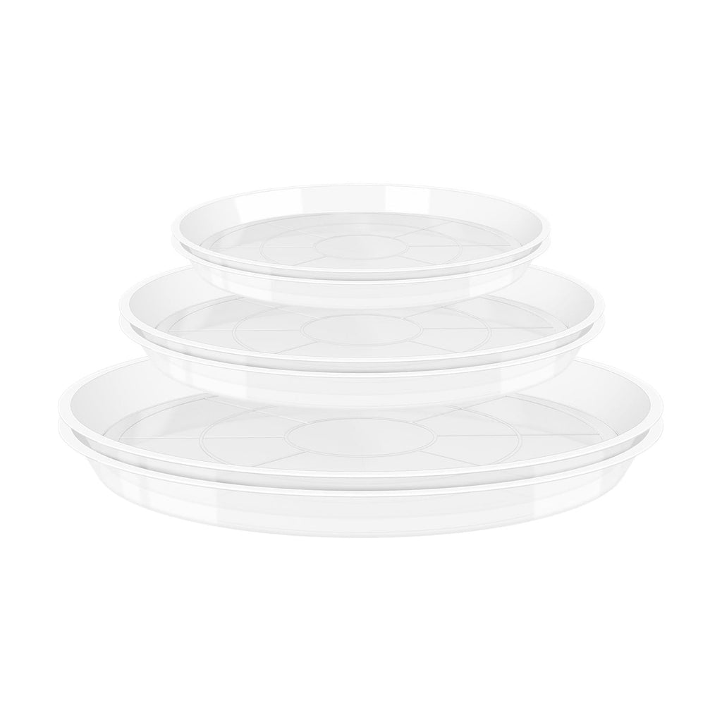 6Pack Plant Saucer, 3 5 7 9 11 13 15 17 19 21 in Plastic Plant Tray