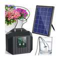 4W Solar Powered Automatic Drip Irrigation Kit with LCD Timer, Customizable Watering Duration 1–30min & Interval 3h–7d