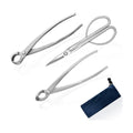 Bonsai Tools Set 3-Piece – Knob Cutter, Concave Cutter & Scissors for Trim | High-Carbon Steel, Ergonomic Non-Slip