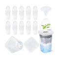 12 Pack 2.5" Self Watering Propagation Pots with Humidity Dome, Clear Plastic Seed Starter Cups, for Seedlings