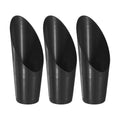 M METERXITY 3-Pack Bonsai Soil Scoops, Plastic Garden Soil Scoops Bucket Shovel Potting Scoopers for Transplanting/Flower Planting/Plant Succulent, Colorful Small Gardening Tools [Black]