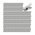 200Pcs Stainless Steel Garden Clips, Large Open Metal Clamps for Greenhouse Hoops, 2" Fix Plant Cover Shade Cloth