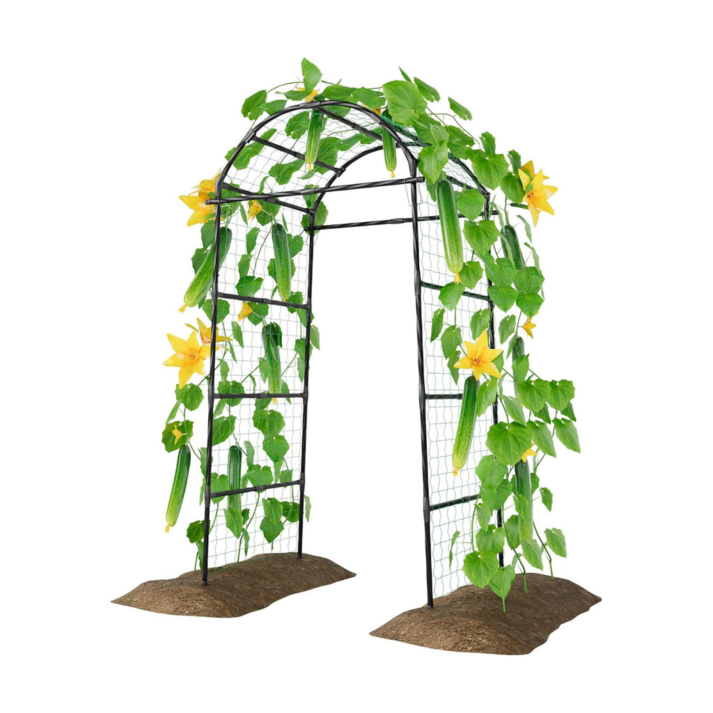 Miory Garden Arch Trellis for Climbing Plants Outdoor, 7ft Tall Plants Support Trellis for Climbing Vine Tomato