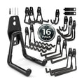 16 Pack Garage Hooks Heavy Duty Wall Mount Storage Hangers Holder Organizer, for Power Tool, Garden Yard Tools
