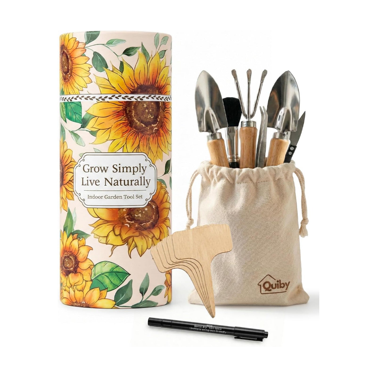 19-Piece Small Gardening Tools Set, Indoor Plant Tools for Houseplant | Mini Garden Tools, House Plant Tools Set