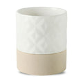 Nihow Ceramic Self Watering Plant Pot for Indoor Plants, 6 Inch,Cream White
