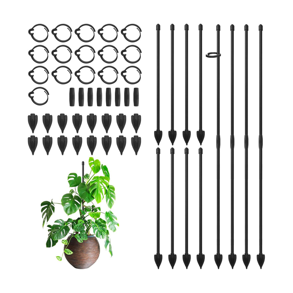 RIFNY Plant Stakes for Indoor Plants, Plant Support Stakes, 14 Inch