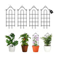 32" Plant Trellis, 6 Pack Metal Garden Trellis for Potted Plants Indoor/Outdoor, Rust-Proof Sturdy Steel Trellis for