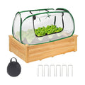 Dual-Layer Garden Plant Cover for Raised Beds,45x22x16 Freeze Protection | Breathable Mesh, Pop Up Garden Rows Plants