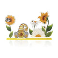 Smile Summer Indoor Decorations Wooden Decor, Sunflower Gnome, Sign for Home Tabletop Centerpiece Mantel Shelf Fireplace