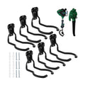 6 Pack Garden Power Tool Hooks String Trimmer Garage Wall Mount Holder Rack Heavy Duty Utility Hangers for String