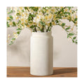 Dobbyby Ceramic Flower Vase 12 inch Farmhouse Rustic Vase for Home Decor Handcrafted Pottery Tall Terracotta Vases for Dining Table Decor Fireplace Living Room Bathroom Wedding Centerpiece