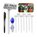 304 Stainless Steel Plant Label, 20 Waterproof Metal Plant Label Stakes and Marker Pen, 7.87" Garden Markers for Outdoor Indoor Plants Identification.