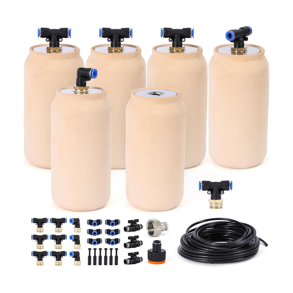 6pcs 3.5x3.5x7in Automatic Drip Irrigation Kits Garden Irrigation System Ollas Watering System for Your Garden 30 oz