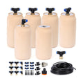 6pcs 3.5x3.5x7in Automatic Drip Irrigation Kits Garden Irrigation System Ollas Watering System for Your Garden 30 oz