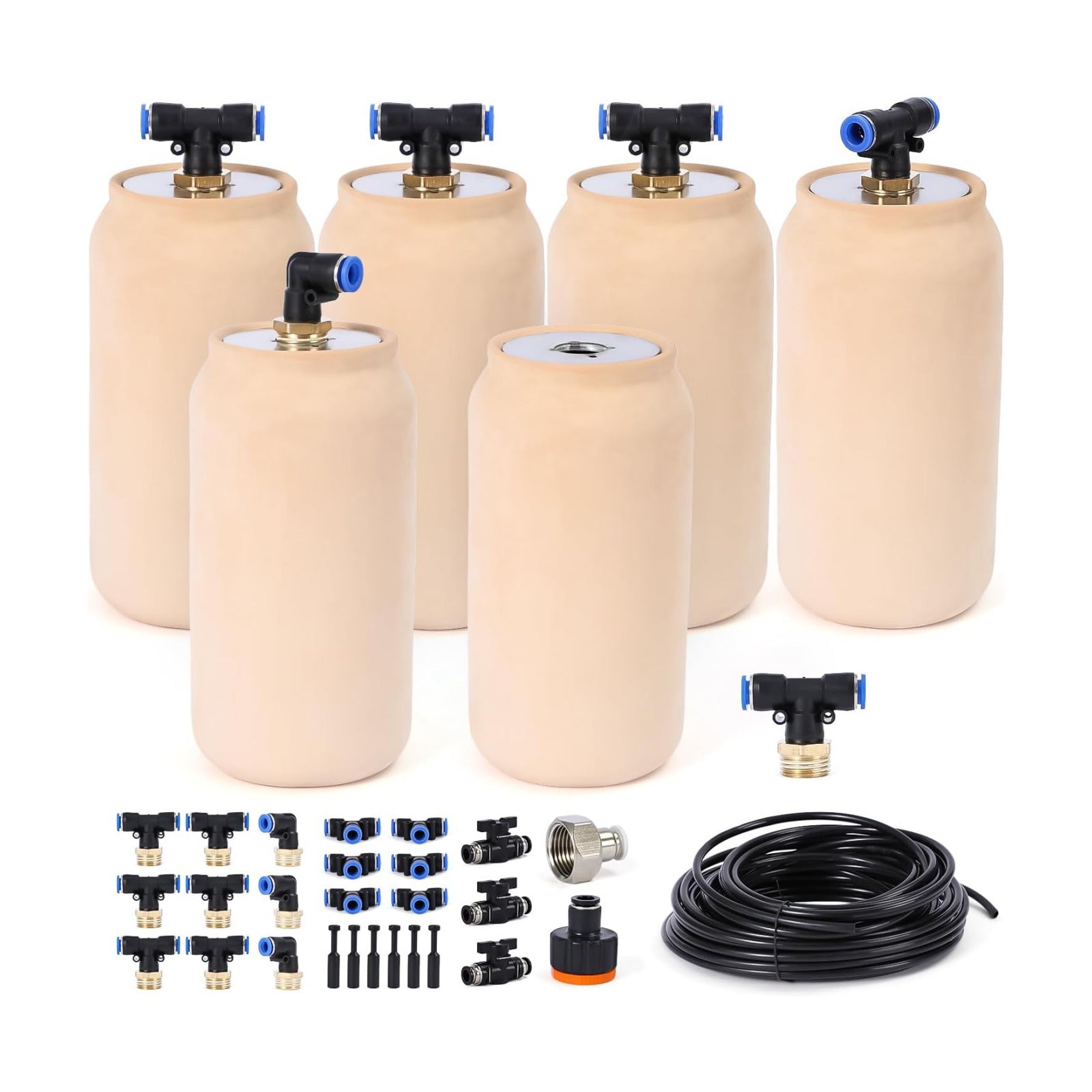 6pcs 3.5x3.5x7in Automatic Drip Irrigation Kits Garden Irrigation System Ollas Watering System for Your Garden 30 oz