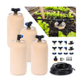 4pcs 3.5x3.5x7in Classic Self-Watering Ollas Self Watering 30oz Terracotta Planter Automatic Drip Irrigation System for