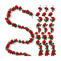 4Pack 31.6FT Red Rose Artificial Flowers Garlands for Wedding Arch Decor
