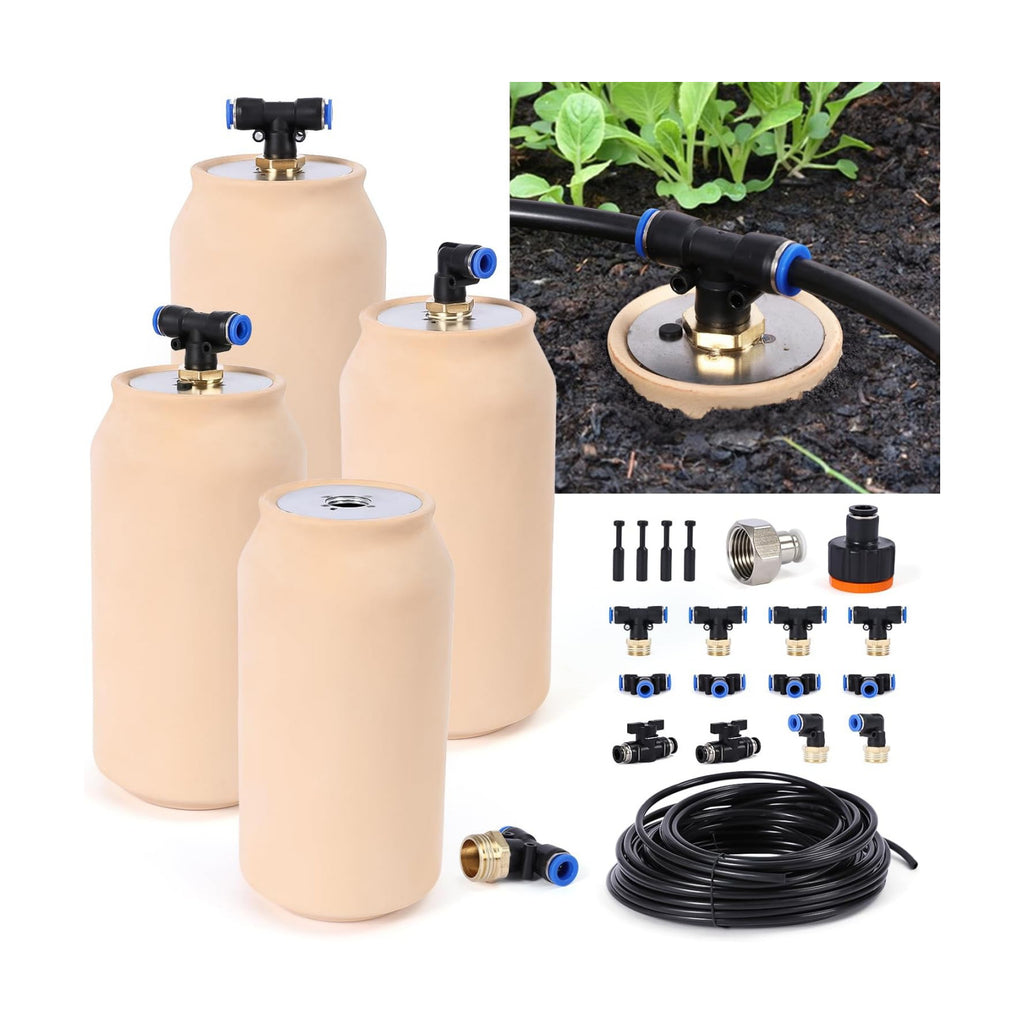 4pcs Ollas IIrrigation System Large Plant Watering Device Easy Self Watering Planter for Your Garden 41oz Olla Watering