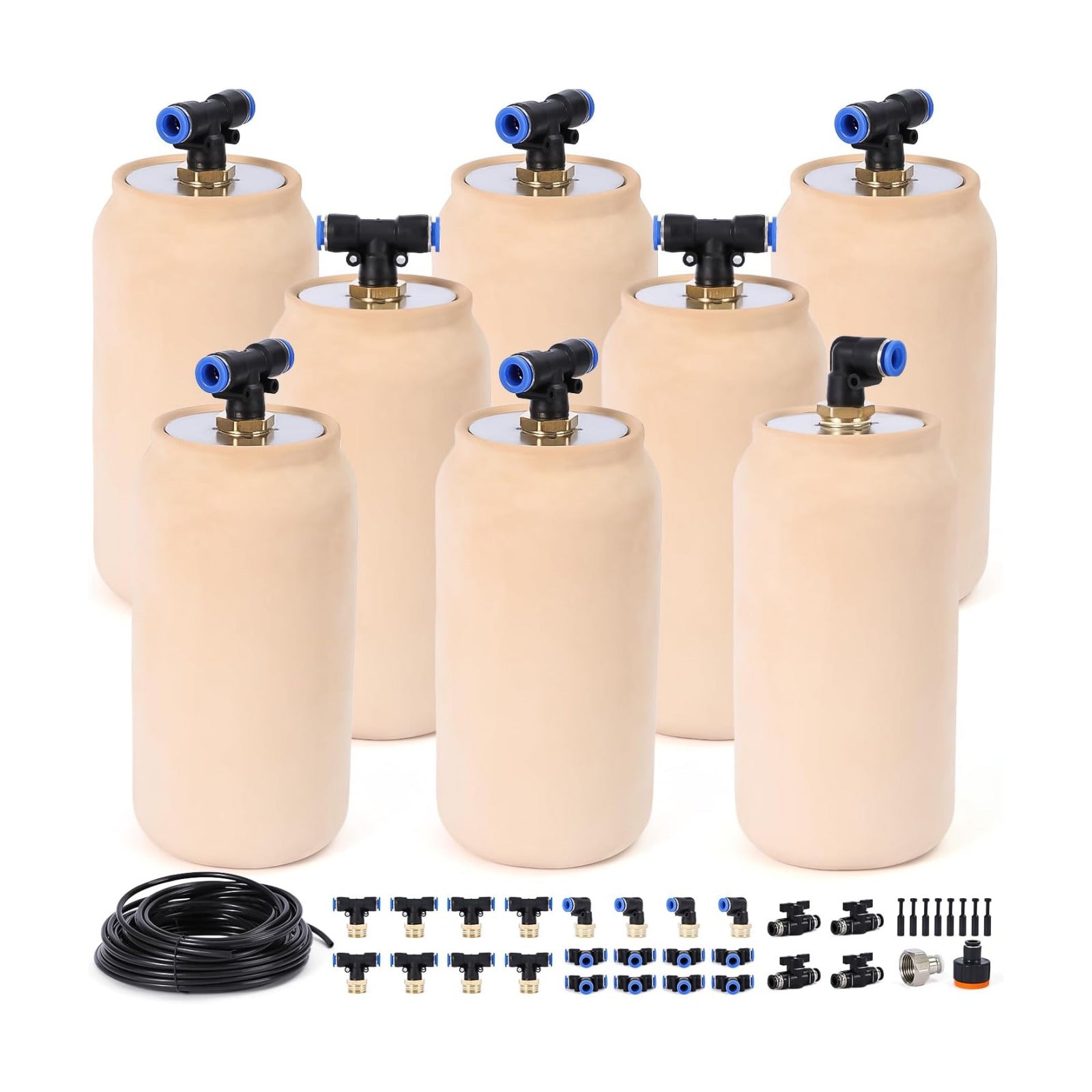 8pcs 3.5x3.5x7in Olla Pot 30oz Insert Devices for Vacation Garden Use Drip Irrigation System Olla Watering System