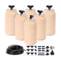 6pcs Ollas IIrrigation System Large Classic Self-Watering Ollas Self Watering 41oz Olla Watering System 4x4x8in Classic