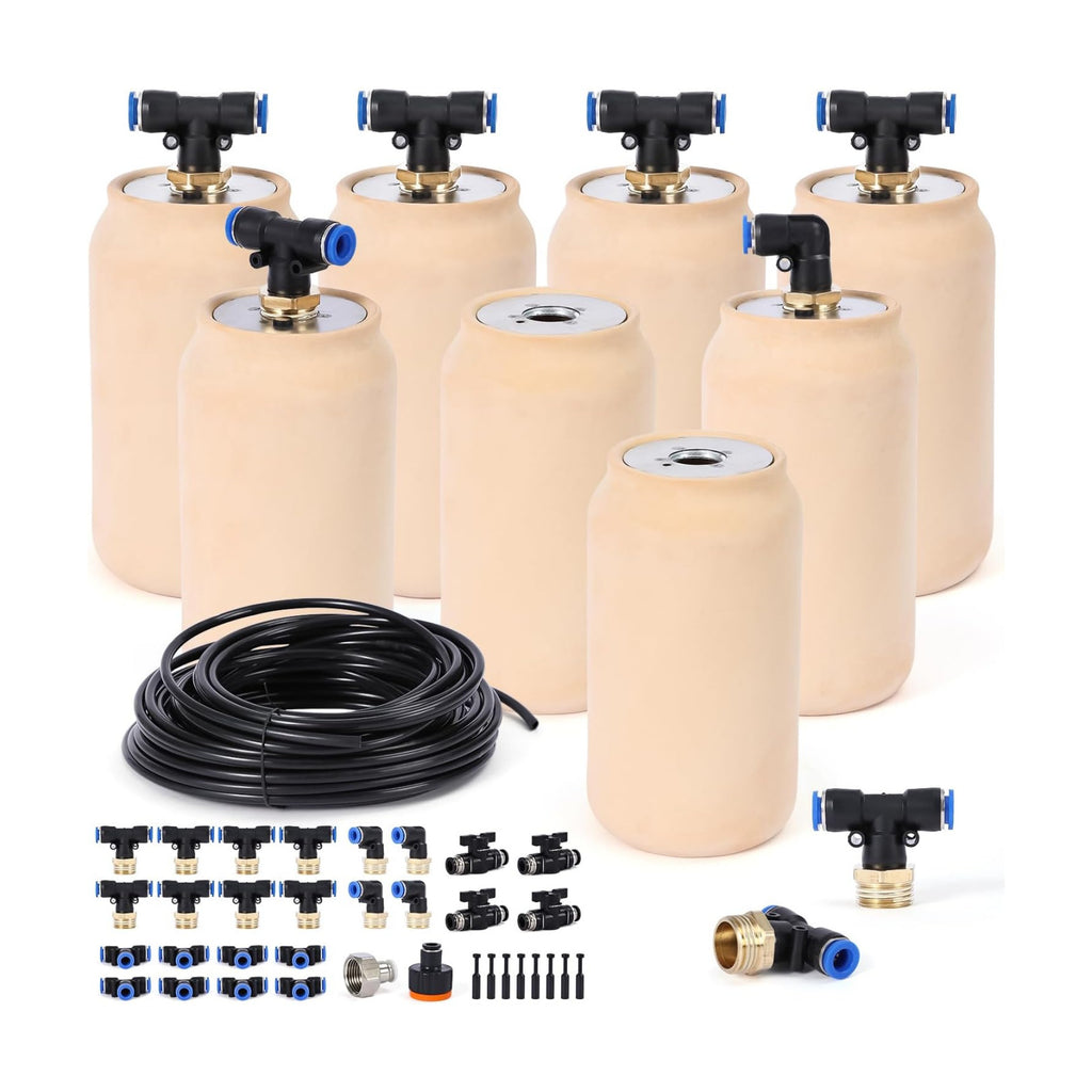 8pcs Ollas Irrigation System 3.1x3.1x6in Irrigation System for Garden Hydroponic Watering System Plant Watering Devices