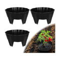 3 Pack of 12 Inch Planting Grow Rings, Planting Protective Round Garden Edging, Keeping Plants Separated, Weed Control