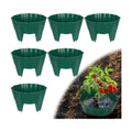 6 Pack of 10 Inch Planting Grow Rings, Planting Protective Round Garden Edging, Keeping Plants Separated, Weed Control