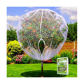 Drawstring & Zipper 2 Pack 8x8 FT Fruit Tree Netting Cover - Easy Install - Reusable Bird Netting for Blueberry