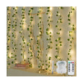 JMEXSUSS 200 LED Ivy Vine Lights, Fairy Curtain Lights USB & Battery Operated with Remote, 6.5x6.5ft Vines with Fairy String Lights for Bedroom, Dorm, Classroom, Wedding, Indoor, Outdoor Decor