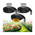 150FT Landscape Edging Kit with 230 Stainless Steel Stakes | 3 x 50FT 1.5" Flexible Rolls | Easy Install | Professional