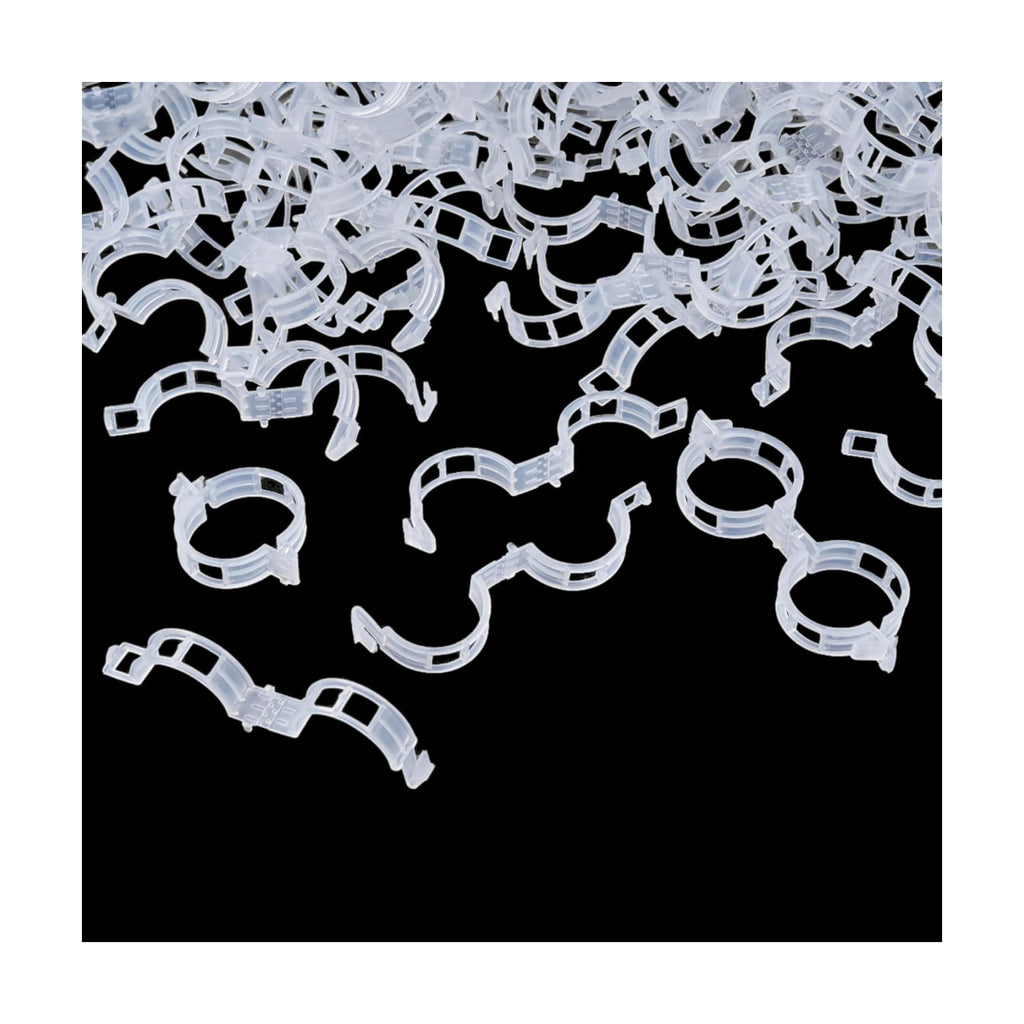 300Pcs Garden Vine Plant Support Clips,Plastic Fixing Clips for Securing and Training Climbing Plants,Tomatoes,Grapes,Vine Vegetables and Potted Plant (300, White)