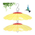 13.5-Inch Hummingbird Feeder Shade Dome Cover,Bird Feeder Rain Cover & Squirrel Shield, Weather Guard with Hanging Bird Feeders ,Squirrel Proof for Shepherd's Hook Outdoors(Clear Yellow)2 Pack