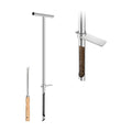 36 Inch Soil Sampler Probe, Stainless Steel Soil Core Sampling Tool with T-Handle, Heavy Duty Soil Probe for Lawn