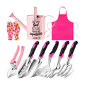 Blueweenly 9 Pcs Watering Can Garden Tools Kit with Bible Verse Christian Gardening Gifts for Women with Heavy Duty