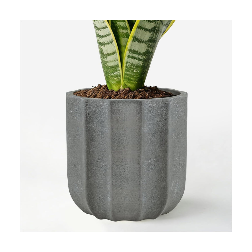 10 Inch Ceramic Plant Pot for Indoor Plants with Drainage Hole
