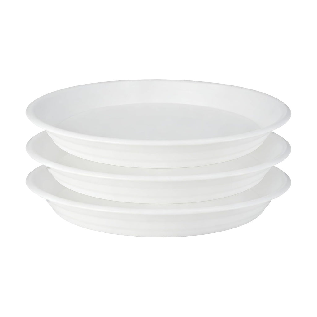3Pcs Plant Saucer Tray, Heavy Duty Plastic Plant Drip Trays for Indoors and Outdoors, 6 8 10 12 14 16 inch Sizes