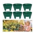 6 Pack Round Planting Grow Rings,10" Planting Protective Round Edging, Plant Support Rings to Protects Plants, Deep