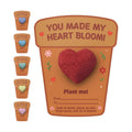24-Count Plantable 3D Heart Wildflower Seed Bomb Favors | Includes cards and double-sided tape; ideal for birthdays