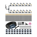 80FT 5/16" Misting Irrigation System for Garden with 30 Adjustable Nozzles | 360° Bendable Copper Nozzles, Quick