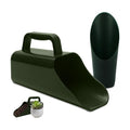 Garden Soil Scoop, 2-in-1 Multi-Function Plastic Spoon Soil Shovel Wear Resistant Digging Tool Cultivation Potting Scoop with Mini Scoop for Digging Up or Transporting