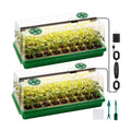 72 Cells Seed Starter Tray with Grow Light, Seed Starter Kit Full Spectrum with 5 Dimmable Brightness & Timer, Indoor