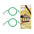 M METERXITY 2-Pack Bird Feeder Hanger with Snap Clip 200cm/79in, Green