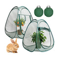 2PCS Large Mesh Plant Protector Tent from Animals, 28X28X32In Pop Up Plant Protection Enclosure Garden Netting Cover