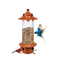 Squirrel Proof Bird Feeders for Outdoor: 4.8LB Large Capacity Hanging Bird Feeder, Weight-Activated Mechanism Wild Bird Feeders, Chew-Proof Metal Birdfeeder for Finch Cardinal Chickadee