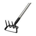 2-in-1 Heavy Duty Garden Hoe with 60" Adjustable Handle, Stirrup Hoe & Cultivator Weeding Rake - Lightweight Gardening