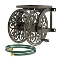 GOFORWILD Wall Mount Garden Hose Reel, Holds 200-Feet of 5/8-Inch Hose | Decorative Hose Reel, Heavy-Duty Water Hose