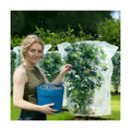 Fruit Tree Netting with Drawstring (4 Pack 4x5 FT)- Easy Install Plant Protection Cover, Reusable Garden Mesh Bag for