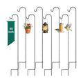 GOFORWILD 65 Inch 8 Pack Shepherd Hook for Garden Decor | Made of Premium Metal for Plant Hanger, Lantern Hook, Solar