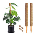 Soupiar 2 Pack 22 Inch Stackable Moss Pole - Thick & Sturdy Natural Coir Totem Plant Support & Garden Stakes for Monstera & Pothos, Indoor Climbing Vining Houseplants, 38" H Max